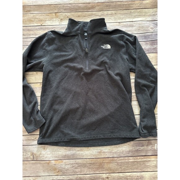 The North Face 1/4 Zip Sweater Mens Large Gray - Picture 1 of 7